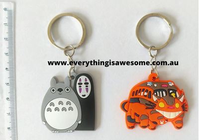 Picture of New 2 pcs My Neighbor Totoro  Keyrings keychains